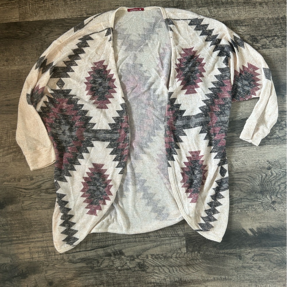 Aztec Print Cardigan